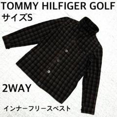 TOMMY HILFIGER GOLF チェック柄ジャケット&フリースベストS