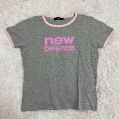 ★newbalanceニューバランス★半袖コットンTシャツMグレー　ロゴプリント