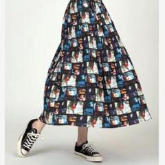 graniph 天野喜孝 妖精たちの宴 プリーツスカート グラニフ グラニフ 天野喜孝コラボ 妖精たちの宴 スカート プリーツ