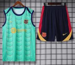 24-25バルセロナ ノースリーブ トレーニングスーツ 上下セット