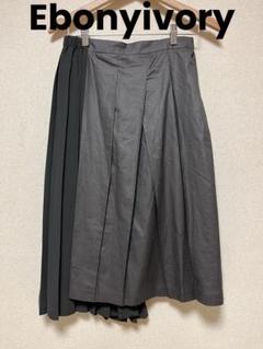 極美品 Ebonyivory エボニーアイボリー 37/23 5 レザー 黒