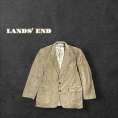 LANDS' END コーデュロイ テーラードジャケット ベージュ ストリート