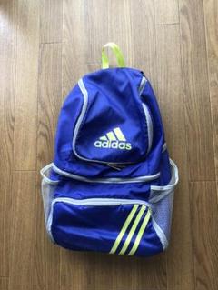 アディダス サッカー3段リュック パープル×イエロー