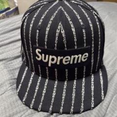 Supreme NEWERA 71/2 キャップ　シュプリーム　ネイビー