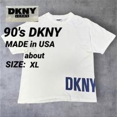 90s USA製 DKNY 裾ロゴTシャツ ラルフローレン POLOのサムネイル