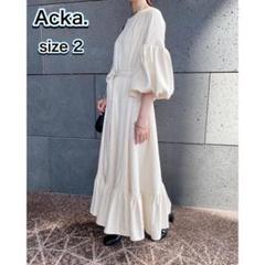 Acka balloon sleeve one-piece バルーンスリーブ