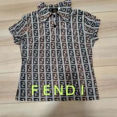 FENDI FFロゴパターン　半袖ポロシャツ パイル生地 FENDI FFロゴパターン 半袖ポロシャツ パイル生地 - メルカリ