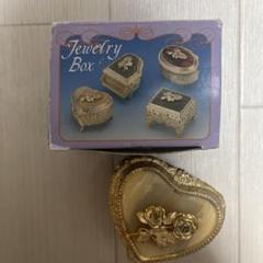 Jewelry Box レトロ　アンティーク　バラ　ハート型