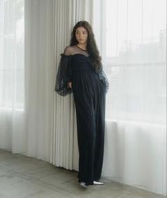 【新品未使用】ANDRESD flocky dot pants dress flocky dot pants dress | ANDRESD