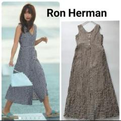 Ron Herman ブラウンチェック マキシワンピース Ron Herman ブラウンチェック マキシワンピース - メルカリ