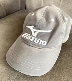 mizuno ミズノ グレー デニム地 キャップ 帽子 ユニセックス ステッチ②