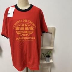 赤 メッシュ Tシャツ gol.deportes Lサイズ　2枚構造のサムネイル