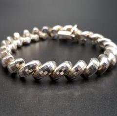 ヴィンテージ イタリア製 サンマルコ ブレスレット 美品 Milor Italy Milor イタリア ヴィンテージ ミラーカット サンマルコチェーン