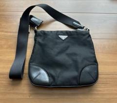 ✨美品✨PRADA ショルダーバック　三角ロゴ　ナイロン×レザー　白タグ58