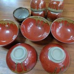 美品!昭和レトロ!茶碗5個、湯呑み5個 10個セット!