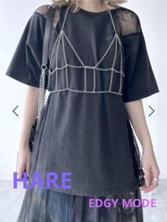 HARE EDGY MODEレースキリカエビックT グレー新品タグ付き HARE EDGY MODEレースキリカエビックT グレー新品タグ付き