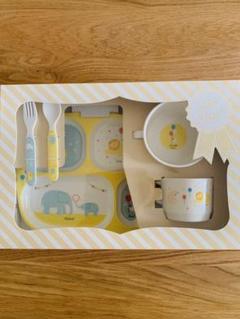 【新品未使用】メラミン食器 5点セット アニマル