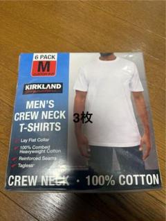 KIRKLAND メンズ クルーネック Tシャツ 3枚入り Mサイズ