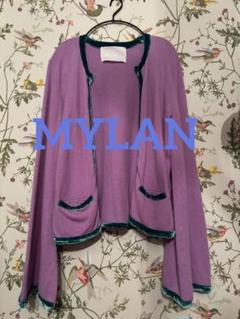 美品✨ふんわり♡マイラン　MYLAN　カシミヤ　シルク　ニット　カーディガン 美品✨ふんわり♡マイランMYLANカシミヤシルクニットカーディガン