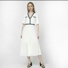 sandro PARIS サンドロパリ 背中見せフレアワンピース ドレス