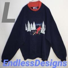 メンズ長袖モックネックトレーナースウェットBy Endless Designs