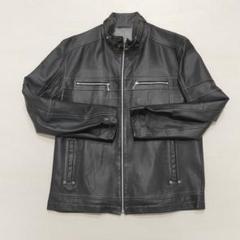 【美品】BARASSI 羊革 ラムレザー レザージャケット ブルー 希少色 48 美品】BARASSI 羊革 ラムレザー レザージャケット ブルー 希少色
