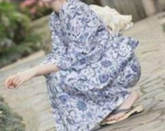 高級変わり織り　古典青花浴衣　新品未使用