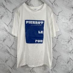【OPAQUE.CLIP】半袖Tシャツ　38　Mサイズ　白　青