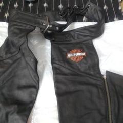 Harley Davidson 本革レザー チャップス ブラック サイズM ハーレーダビッドソン チャップス Mサイズ （Men's Stock II