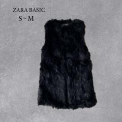 ZARA ブラック ファーベストコート Mサイズ 2375077547.jpg?1726464248