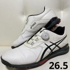 アシックス TGN913 Boa ゴルフシューズ 白×紺 26.5cm