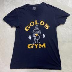 【美品】GOLD'S GYM ゴールドジム　ロゴ Tシャツ ブラック　M