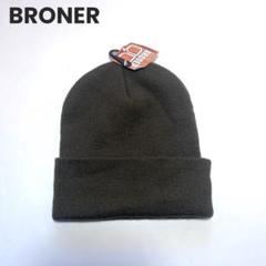 BRONER USA製 レザーキャップ ブラック ベースボール 6パネル BRONER USA製 レザーキャップ ブラック ベースボール 6パネル