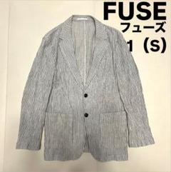 美品 FUSE フューズ　1 ストライプ ジャケット グレー　メンズビギ