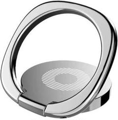 g) バンカーリング スマホリング ホールドリング 360度 シルバー