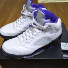 中古❗Jordan エアジョーダン 5 ステルス ホワイト/ブルー 26cm ナイキ Air Jordan 5 Stealth 2.0 エアジョーダン5 ステルス2.0