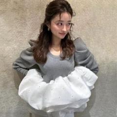 bibiy新品タグ付き　ペプラムニット Amazon.co.jp: 品 Bibiy ペプラムカーディガン ブルー ウサギ