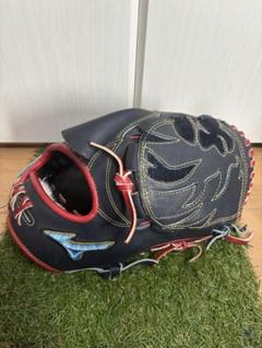 【新品】ダイバーシティブルー ミズノプロ 外野手 軟式 耕作印 左 ミズノプロ ダイバーシティブルー 耕作印 オーダー 投手