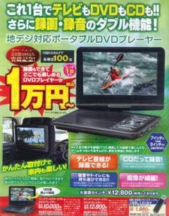 ジャンク 夢グループ ポータブルDVDプレーヤー DT-PD7K2206c