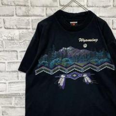 USA製90sヴィンテージTシャツ！シングルステッチ　ブラック半袖古着L74
