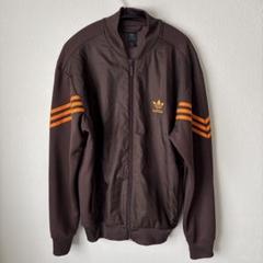adidas トラックジャケット　ジャージ　ブラウン✖︎オレンジ　ヴィンテージ adidas トラックジャケット ジャージ ブラウン✖︎オレンジ