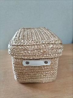 ナチュラル素材小物収納ボックス