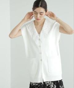 JILL STUART ケーシーレースカラーベスト FR