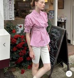 POPPY CANDYPUFFSTRIPESHIRT PINK あさぎーにょ - メルカリ