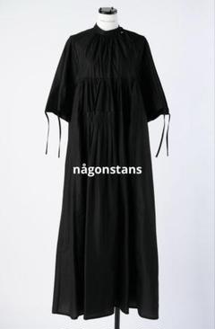 2024ＳＳナゴンスタンス 黒ナイロンワンピース någonstans @nagonstans_official 今季からお取り扱いスタート