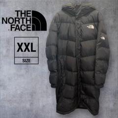 ノースフェイス　ロングダウン　メンズ　２XL 希少　ダウン　ブラック　黒