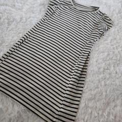 ハニークリーパー スリーブ Tシャツ M チュニック M ボーダー ワンピース