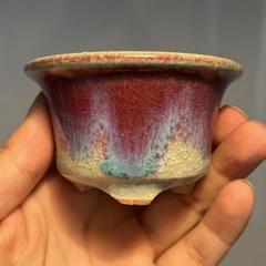 521.香山 窯変荞麦釉丸鉢 盆栽鉢 植木鉢 6.8*4cm 710.香 窯変紫辰砂釉丸鉢 盆栽鉢 植木鉢 7.7*4.6cm - メルカリ