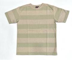 ステュディオダルチザン FOX吊り編みボーダーＴシャツ XL
