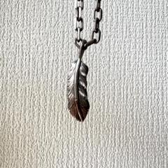K10 先金D.M.T フェザー ネックレス トップ Silver925